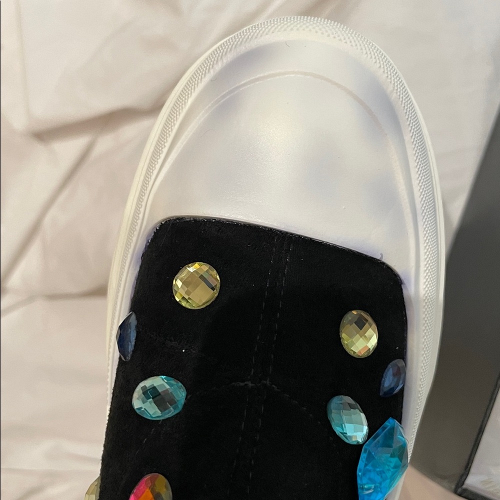 •CAPE ROBBIN• “Suzie” Chunky Sole Rhinestone Gem Sock Booties // NIB - Picture 11 of 16
